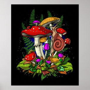 Magische paddenstoelen Fungi Poster