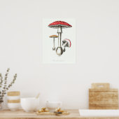  Magische paddenstoelen Illustratie Poster (Keuken)