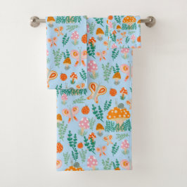 Magische paddenstoelen Kute Butterflies Slakken La Bad Handdoek