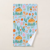 Magische paddenstoelen Kute Butterflies Slakken La Bad Handdoek (Handdoek)