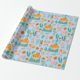 Magische paddenstoelen Kute Butterflies Slakken La Cadeaupapier