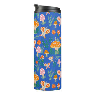 Magische paddenstoelen Kute Butterflies Slakken La Thermosbeker