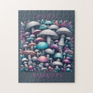 Magische paddenstoelen legpuzzel