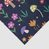 Magische paddenstoelen met grillig bloemenpatroon tissuepapier (Detail)