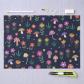 Magische paddenstoelen met grillig bloemenpatroon tissuepapier (Craft)