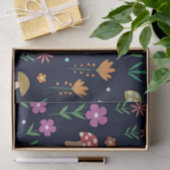 Magische paddenstoelen met grillig bloemenpatroon tissuepapier (Geschenk)