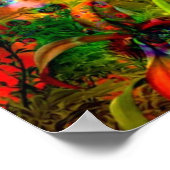 Magische paddenstoelen - Poster (Hoek)