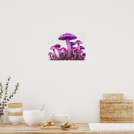 Magische paddenstoelen poster (Keuken)