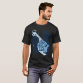 Magische Paddenstoelen retro T-shirt (Voorkant volledig)