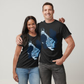 Magische Paddenstoelen retro T-shirt (Unisex)