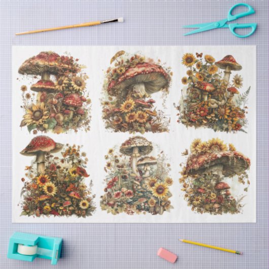 Magische paddenstoelen tissuepapier (Craft)