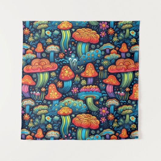 Magische paddenstoelen wandkleed (Voorkant)