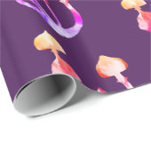 Magische paddenstoelen Waterverf Cadeaupapier (Rol Hoek)