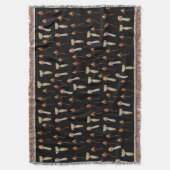 Magische paddenstoelen Waterverf Deken (Voorkant Verticaal)