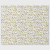 Magische paddenstoelen Waterverf Forest Pattern Gi Cadeaupapier (Vlak)