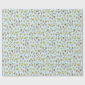 Magische paddenstoelen Waterverf Forest Pattern Gi Cadeaupapier (Vlak)