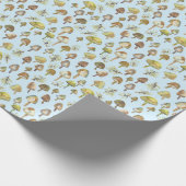Magische paddenstoelen Waterverf Forest Pattern Gi Cadeaupapier (Hoek)