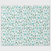 Magische paddenstoelen Waterverf Forest Pattern Gi Cadeaupapier (Vlak)