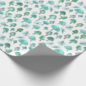 Magische paddenstoelen Waterverf Forest Pattern Gi Cadeaupapier (Hoek)