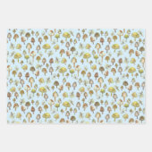 Magische paddenstoelen Waterverf Forest Pattern Gi Inpakpapier Vel (Voorkant 2)
