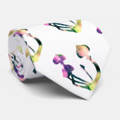 Magische paddenstoelen Waterverf Paarse kunst Stropdas (Opgerold)