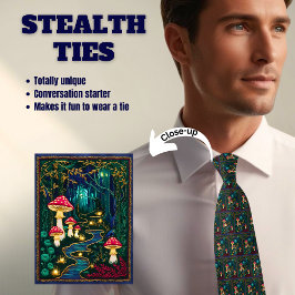 magische paddenstoelenbos stealth stropdas