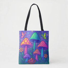 magische paddenstoelentuin tote bag