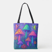 magische paddenstoelentuin tote bag (Achterkant)