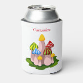 Magische paddenstoelkathedraal Thunder_Cove Blikjeskoeler (Blikje Achterkant)