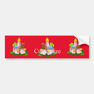 Magische paddenstoelkathedraal Thunder_Cove Bumpersticker