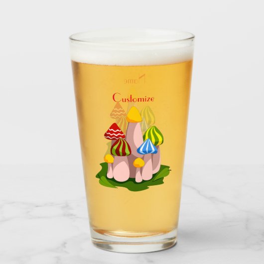Magische paddenstoelkathedraal Thunder_Cove Glas (Voorkant gevuld)