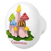 Magische paddenstoelkathedraal Thunder_Cove Keramische Knop (Rechts)