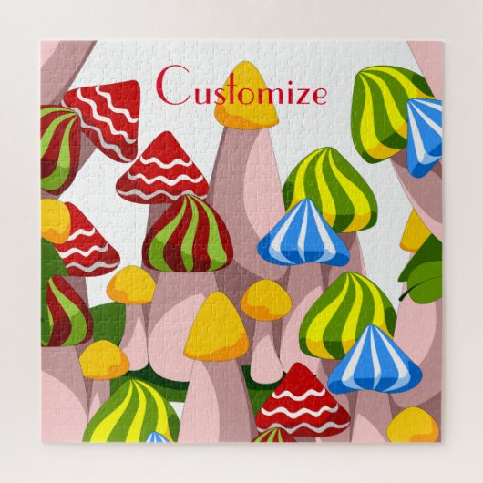 Magische paddenstoelkathedraal Thunder_Cove Legpuzzel (Verticaal)