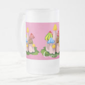 Magische paddenstoelkathedraal Thunder_Cove Matglas Bierpul (Voorkant links)