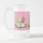 Magische paddenstoelkathedraal Thunder_Cove Matglas Bierpul (Links)