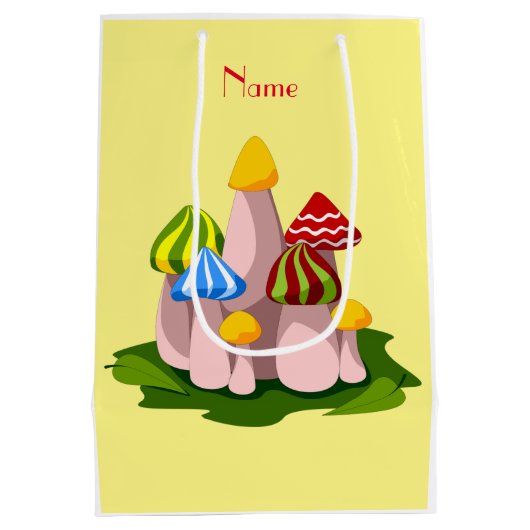 Magische paddenstoelkathedraal Thunder_Cove Medium Cadeauzakje (Achterkant)