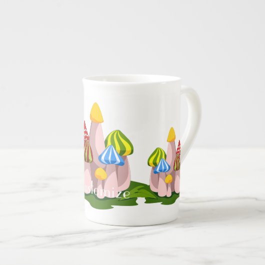 Magische paddenstoelkathedraal Thunder_Cove Porselein Kop (Voorkant rechts)