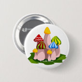 Magische paddenstoelkathedraal Thunder_Cove Ronde Button 5,7 Cm (Voorkant /achterkant)