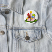 Magische paddenstoelkathedraal Thunder_Cove Ronde Button 5,7 Cm (In situ)