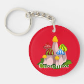 Magische paddenstoelkathedraal Thunder_Cove Sleutelhanger (Voorkant)