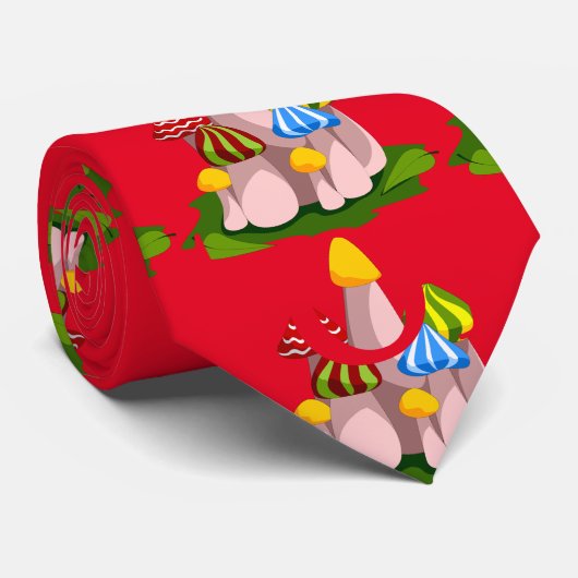 Magische paddenstoelkathedraal Thunder_Cove Stropdas (Opgerold)