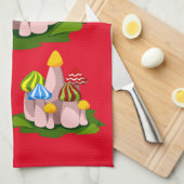 Magische paddenstoelkathedraal Thunder_Cove Theedoek (Quarter Fold)