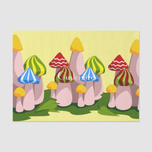 Magische paddenstoelkathedraal Thunder_Cove Tissuepapier (Voorkant)