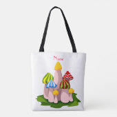 Magische paddenstoelkathedraal Thunder_Cove Tote Bag (Achterkant)