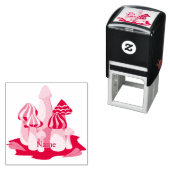 Magische paddenstoelkathedraal Thunder_Cove Zelfinktende Stempel (In situ)