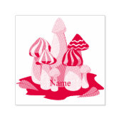 Magische paddenstoelkathedraal Thunder_Cove Zelfinktende Stempel (Design)