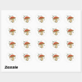 Magische Paddenstoelsticker Ronde Sticker (Vel)