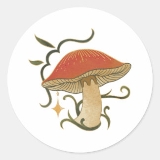 Magische Paddenstoelsticker Ronde Sticker