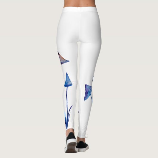 Magische paddestoelen Aangepaste Leggings (Achterkant)
