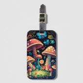 Magische paddestoelen bagagelabel (Voorkant (verticaal))